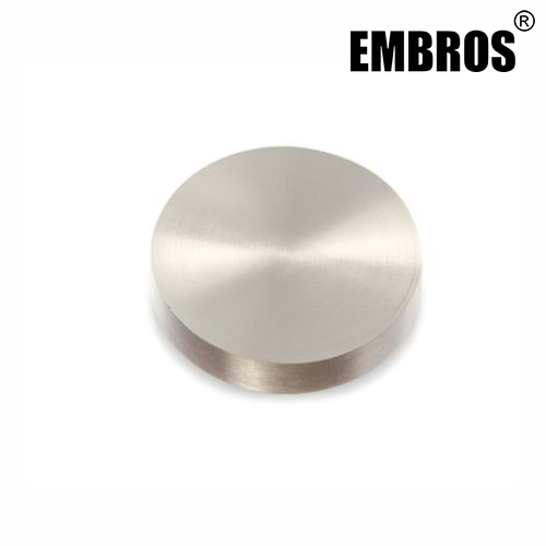 Brass Mirror Cap Round Flat