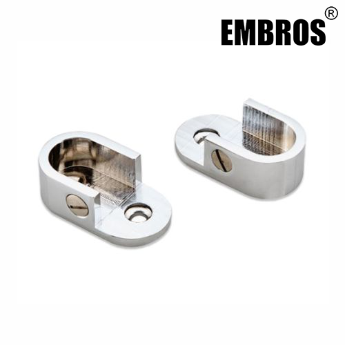 Brass Glass Hinges Oval Socket